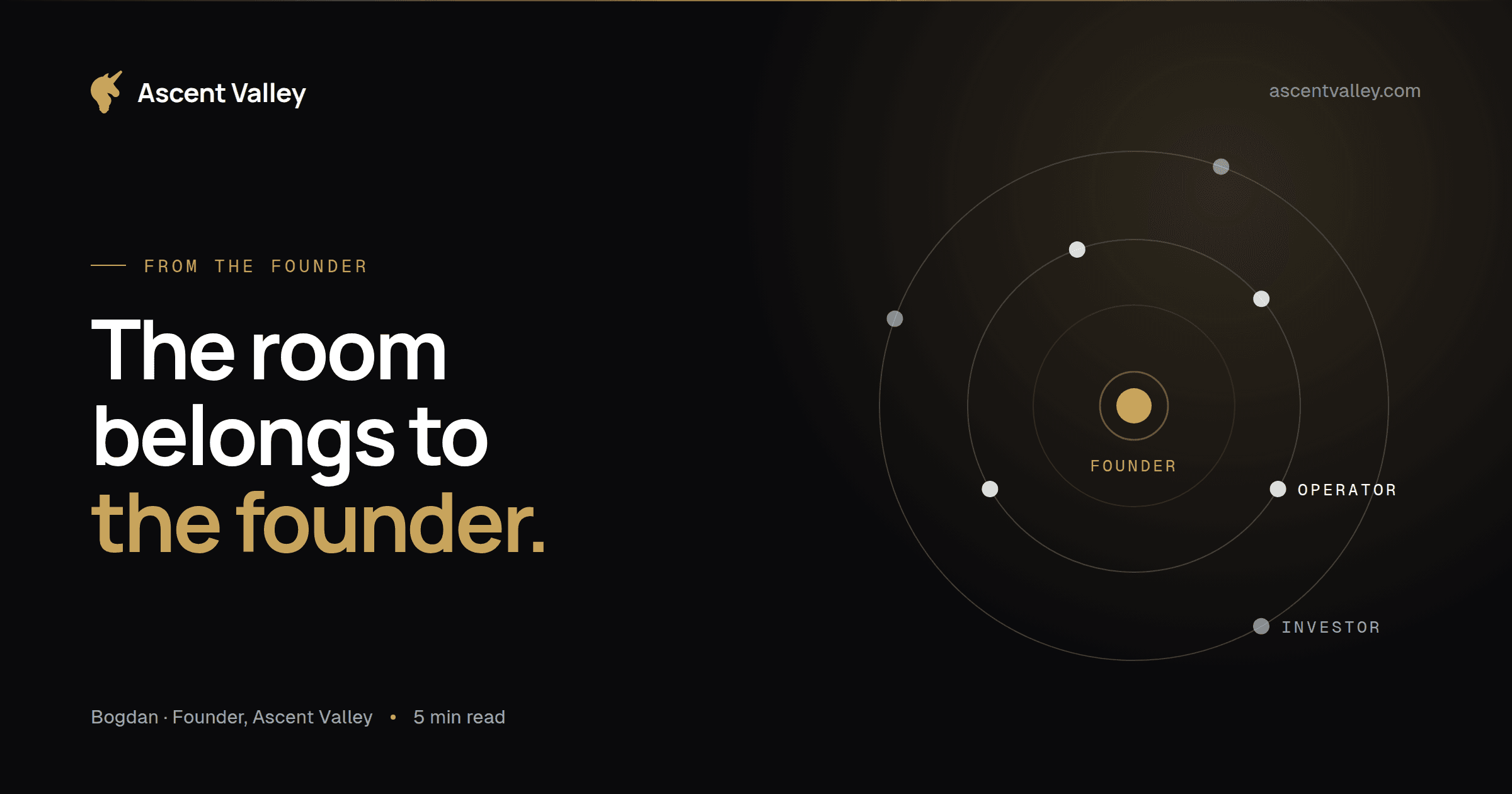 Three rings around one gold dot