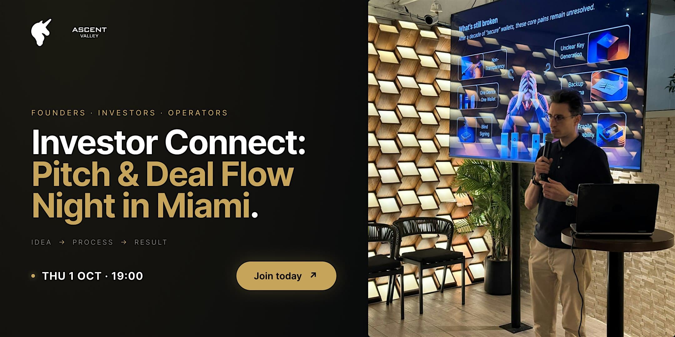 Investor Connect: Pitch Deal in Miami October 2026