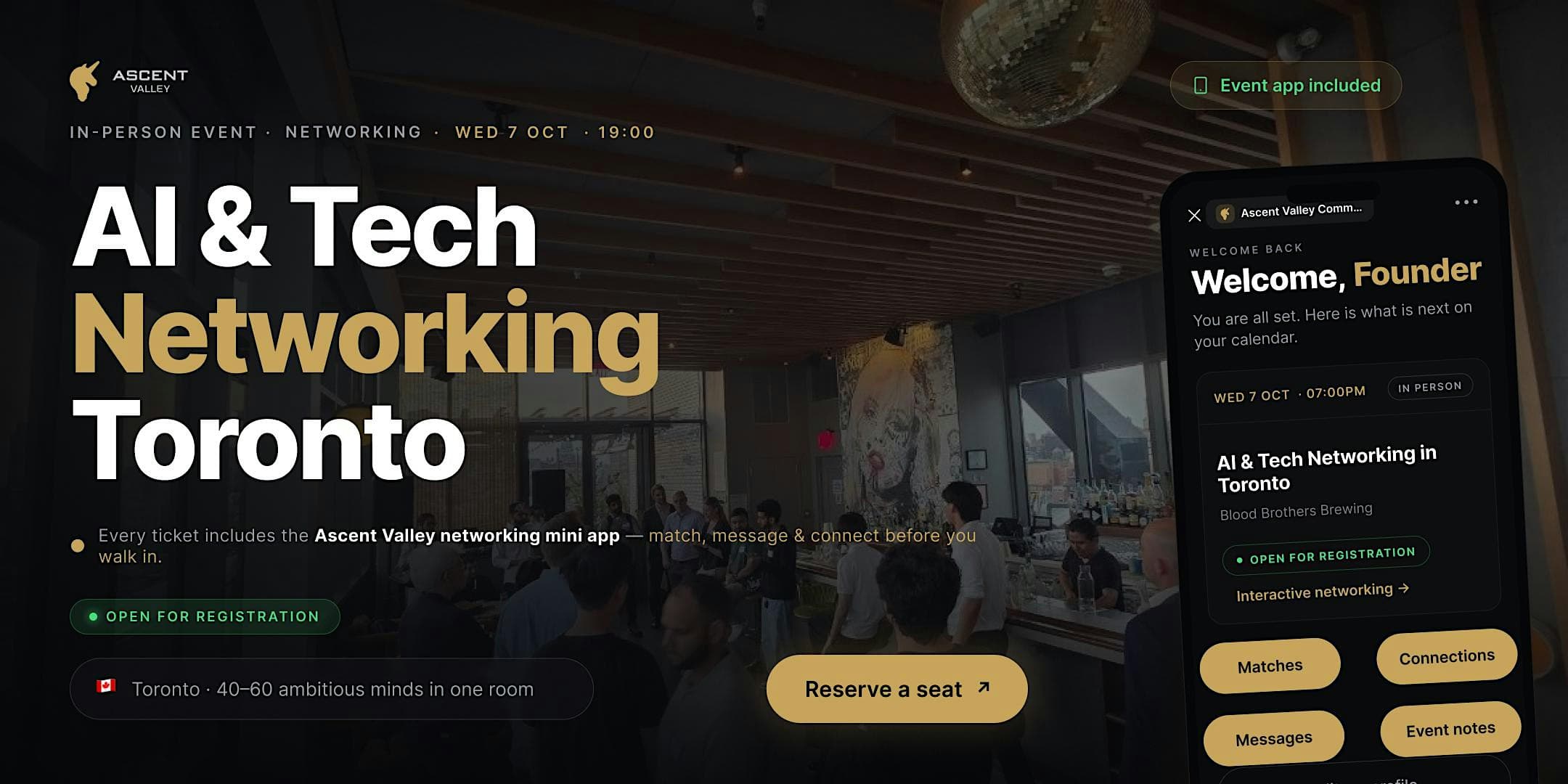 AI Tech Networking Event in Toronto October 2026