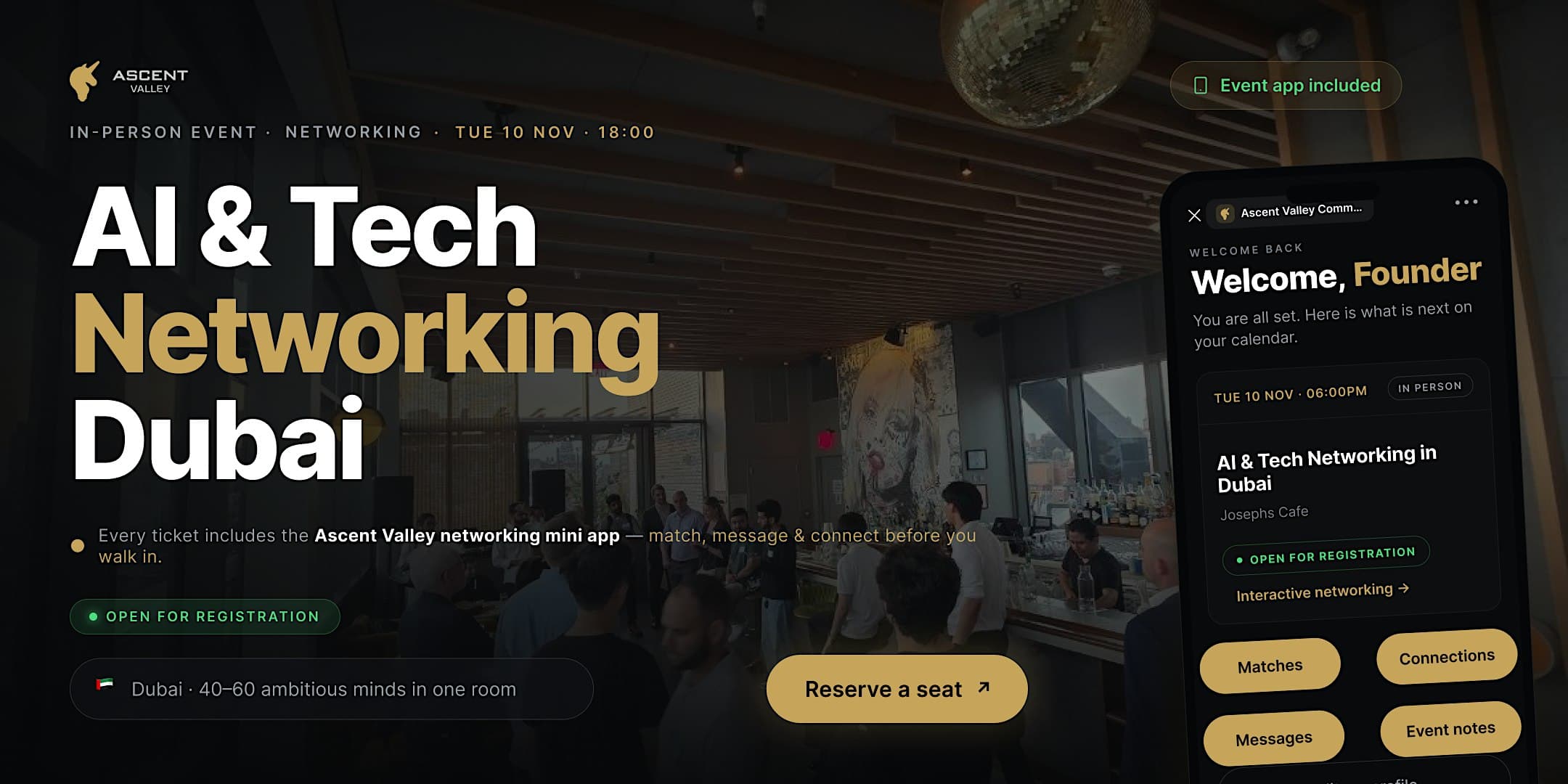 Tech Networking Event in Dubai 10 November 2026
